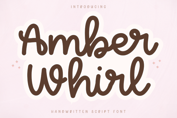 Amber Whirl: A Handwritten Script Font for Modern Branding