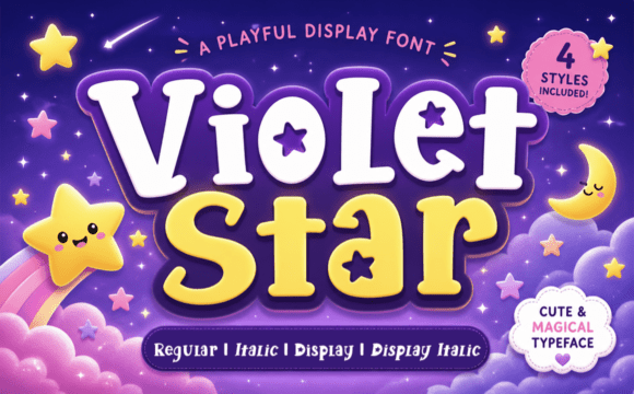 Bringing Whimsy to Life: The Violet Star Font Family
