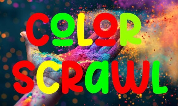 Color Scrawl: A Bold Display Font for Maximum Joy