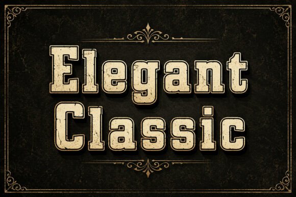 Elegant Classic: The Bold Slab Serif for Authentic Design