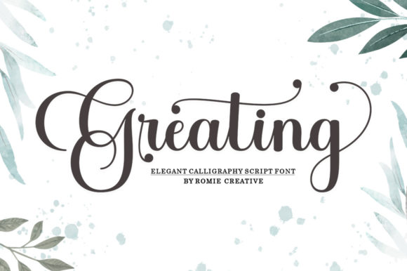Greating: The Dazzling Script Font for Romantic Designs
