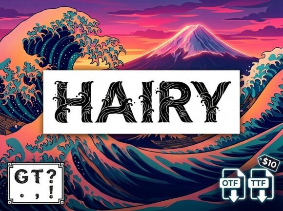 Hairy: A Typeface That Demands Attention