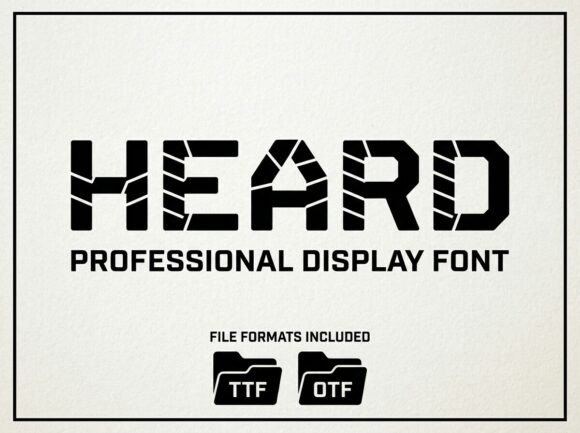 Heard: A Display Font That Commands Attention