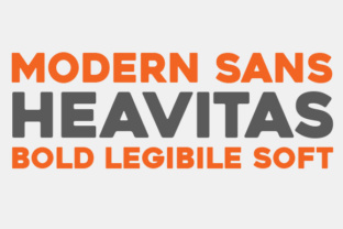 Heavitas: A Modern Sans Serif with Bold Character