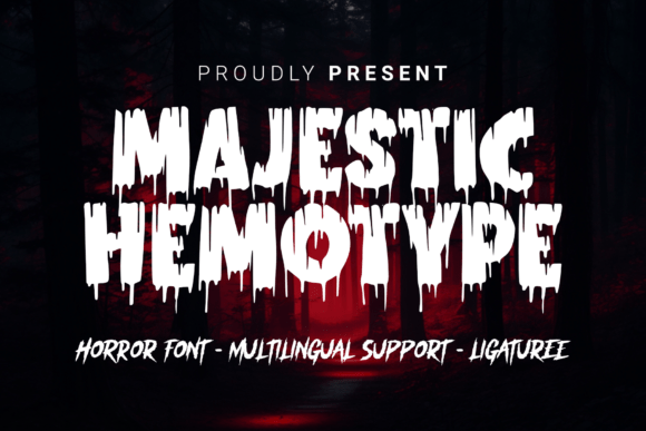 Majestic Hemotype: Unleashing Macabre Elegance in Your Designs