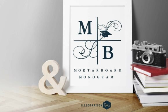 Mortarboard Monogram: A Modern Take on Academic Tradition