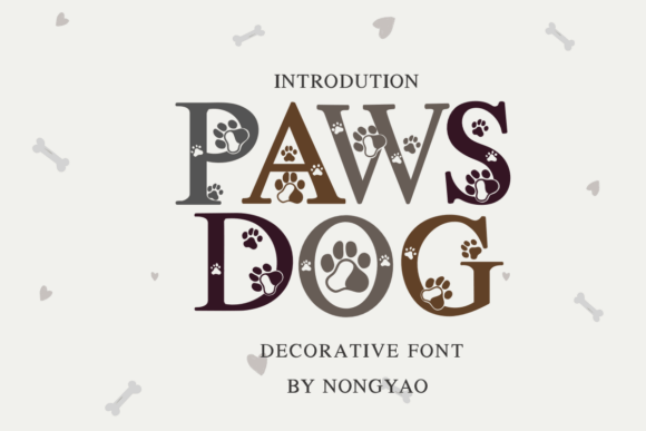 Paws Dog: The Decorative Font for Whimsical Designs