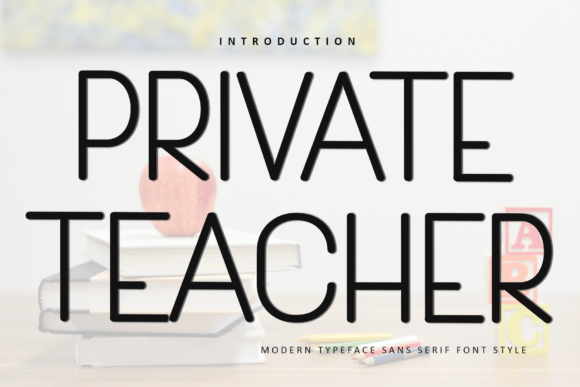 Private Teacher: A Festive Typeface for Holiday Designs