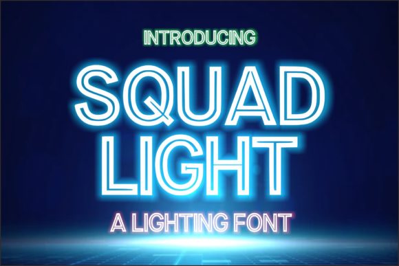 Squad Light: Bold Typography for Modern Creators
