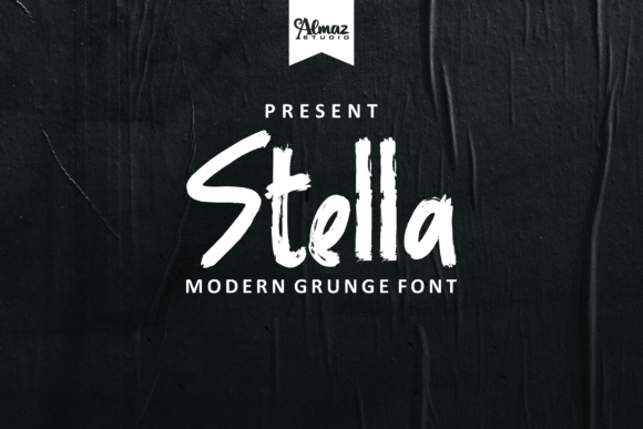 Stella: A Modern Brush Font with a Grunge Edge