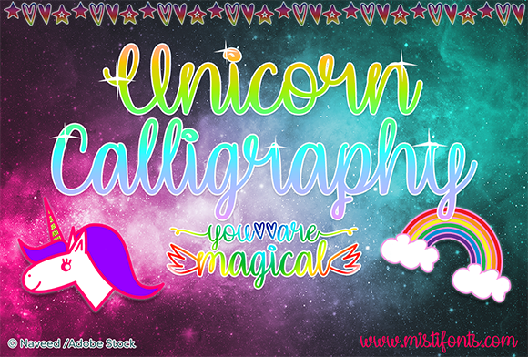 Unicorn Calligraphy: A Whimsical Font for Creative Brands